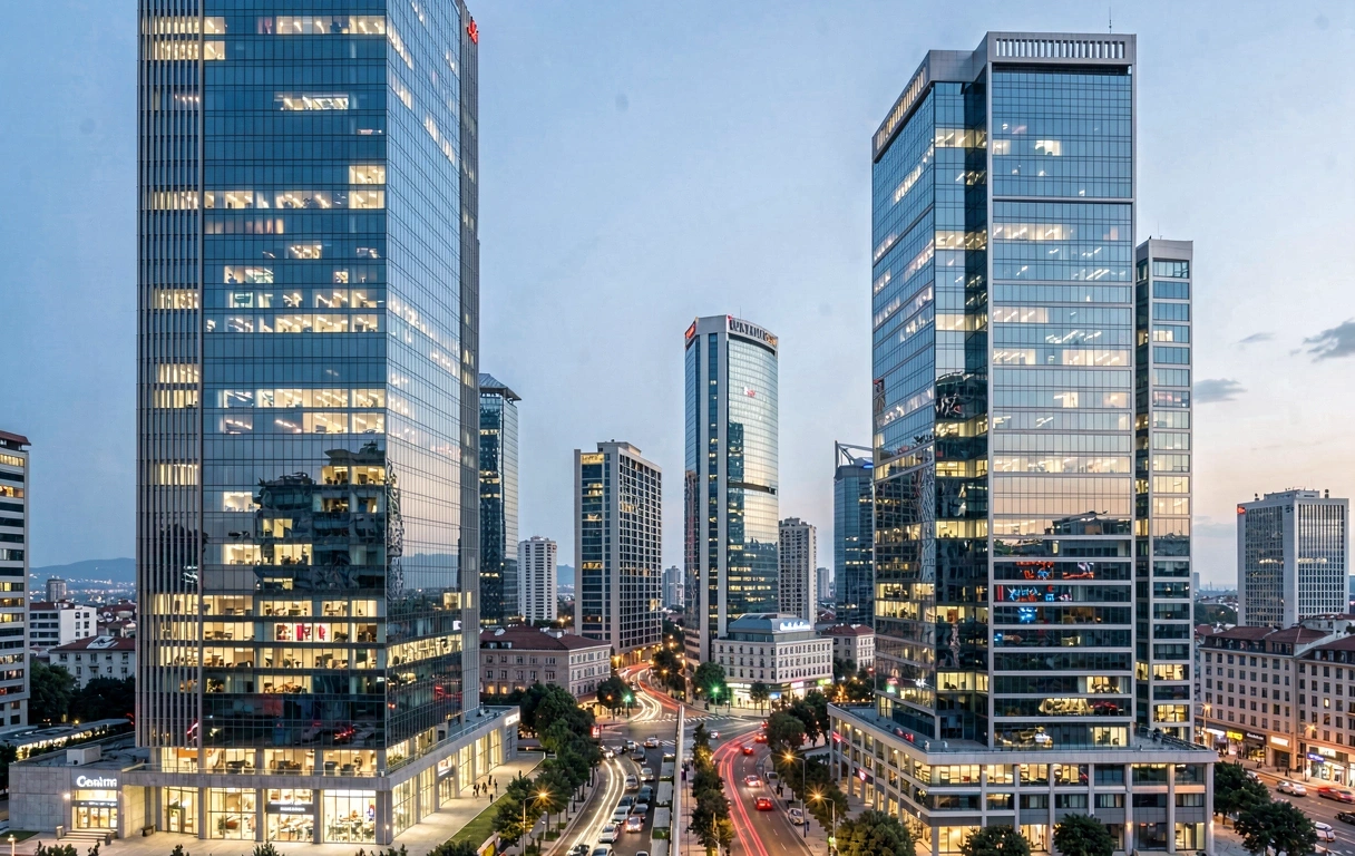 Istanbul Financial District at Twilight