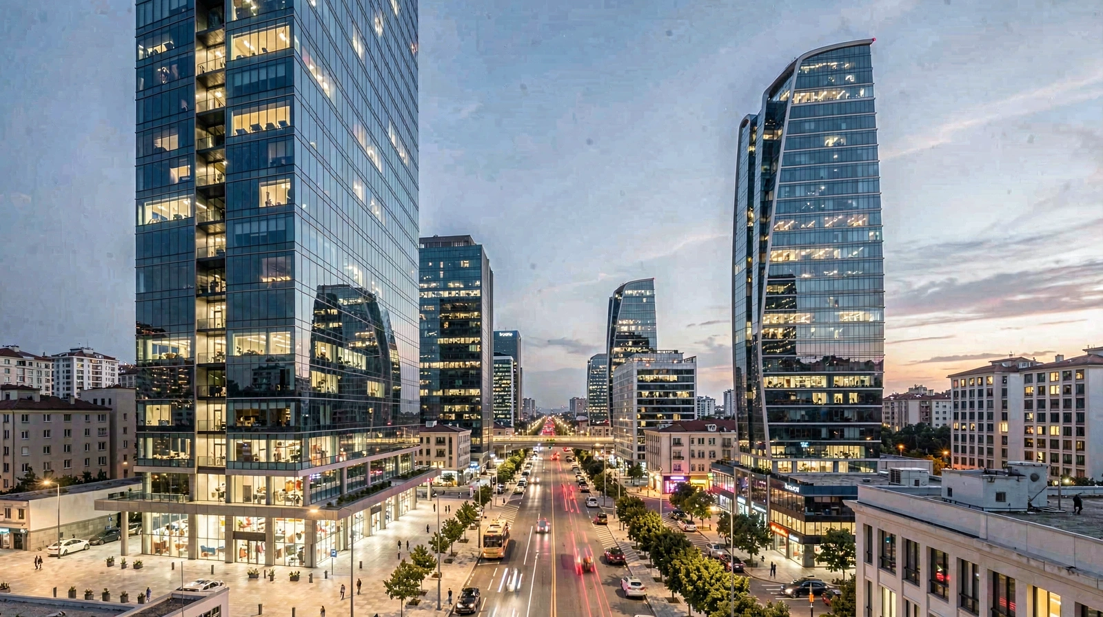 Istanbul financial district intelligence view